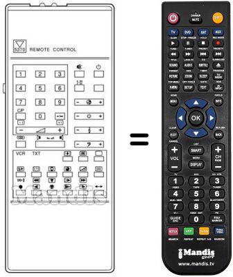 Replacement remote control RC 5370