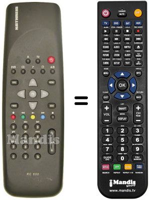 Replacement remote control RC 600
