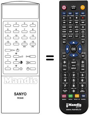 Replacement remote control RC 645