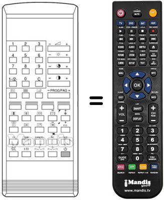 Replacement remote control RC 70 F