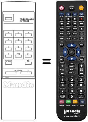 Replacement remote control RC 90
