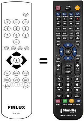 Replacement remote control RCF 630