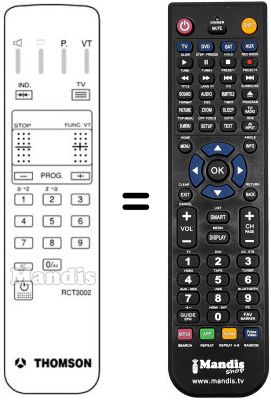 Replacement remote control Pathé Marconi 55 ML 15 P