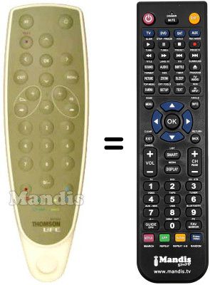 Replacement remote control Teleavia XINOX TV