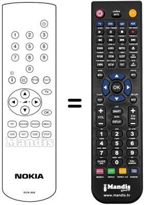 Replacement remote control RCX 800