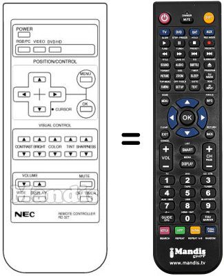 Replacement remote control Nec PX 42 Replacement remote control Nec PX 42