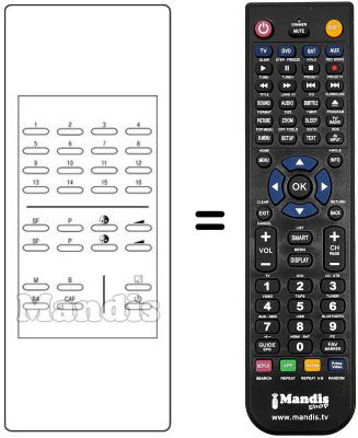 Replacement remote control REM-60