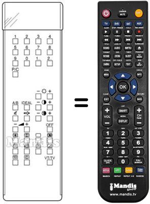 Replacement remote control REM-70