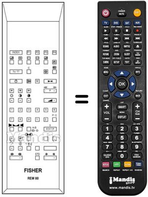 Replacement remote control REM-80