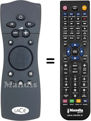 Replacement remote control LaCie LACINEMA RUGGED HD