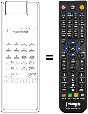 Replacement remote control RG 200