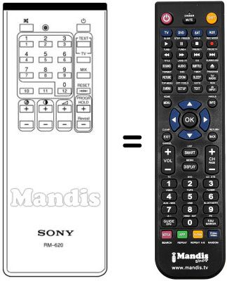 Replacement remote control A 1470588 A
