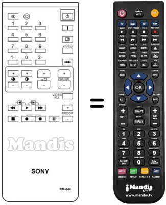 Replacement remote control RM-644