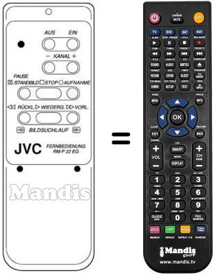 Replacement remote control RM-P22EG