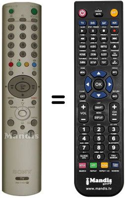 Replacement remote control Sony KLV-17 HR2