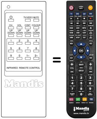 Replacement remote control RM 101