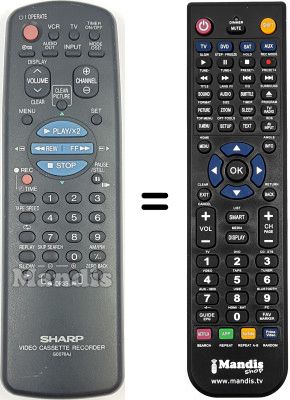 Replacement remote control Sharp VC M21 GM