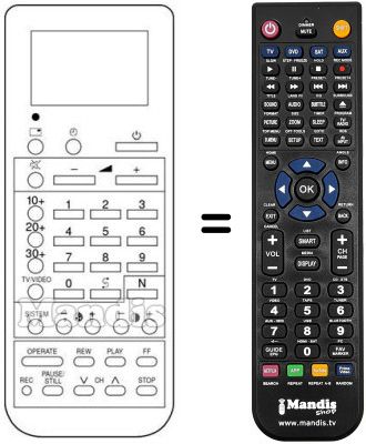 Replacement remote control RRMCG 0552 CESA