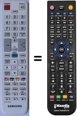 Replacement remote control Samsung UE 22D5010