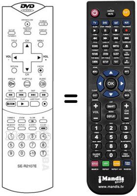 Replacement remote control SE-R2107 E
