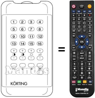 Replacement remote control SE 18279
