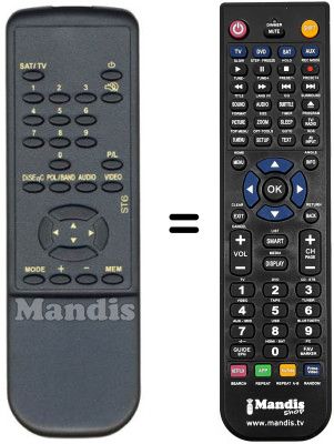 Replacement remote control T 26