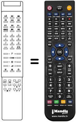 Replacement remote control STUL 64