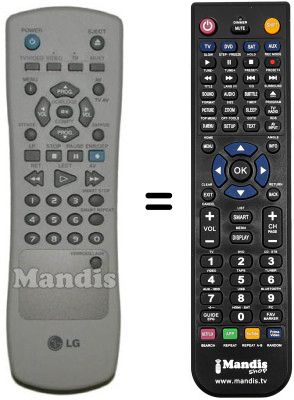 Replacement remote control LG STV 365