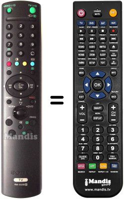 Replacement remote control Sony KZ-42 TS1