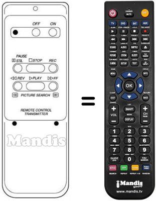 Replacement remote control RB-81EP Replacement remote control RB-81EP