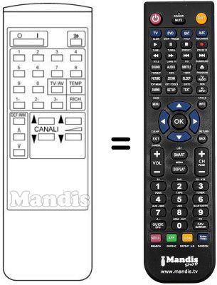 Replacement remote control Crown CTV-3705