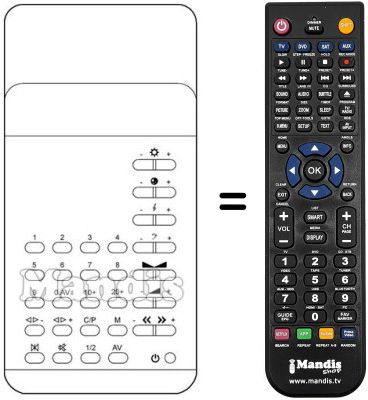 Replacement remote control TC 104