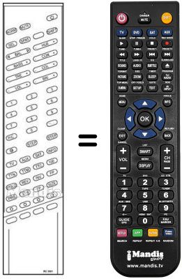 Replacement remote control TC 3001