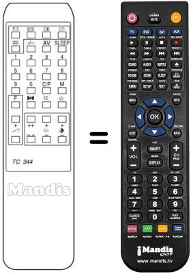 Replacement remote control TC 344
