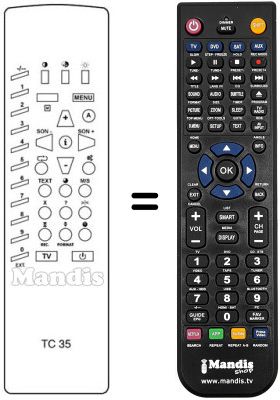 Replacement remote control HYPER HCLT 152