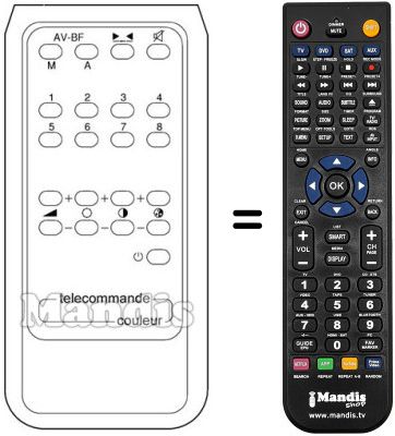 Replacement remote control TC 8