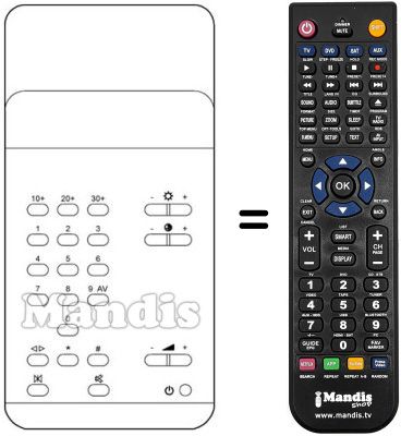 Replacement remote control TC 920