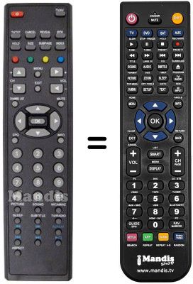 Replacement remote control THES TL 3251 USB