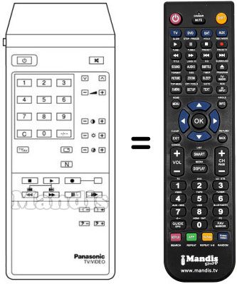 Replacement remote control TNQ 8E 0414