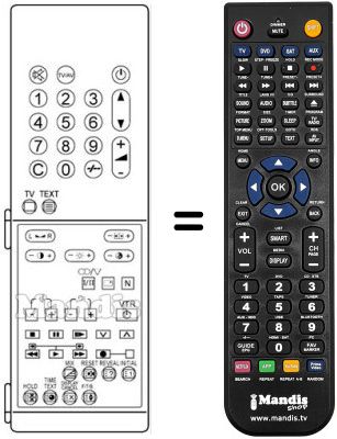 Replacement remote control TNQ 8E 0441