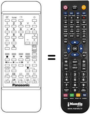 Replacement remote control TNQ 8E 0445