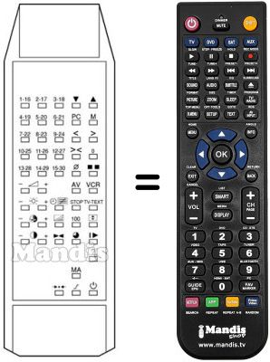 Replacement remote control TP 872