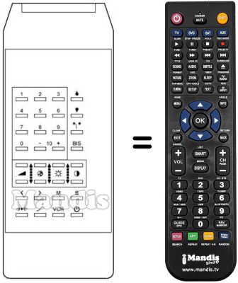 Replacement remote control NTP 875