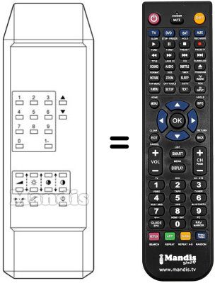 Replacement remote control IR 20