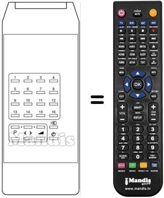 Replacement remote control TPE 604
