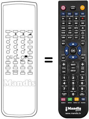 Replacement remote control TRC 016