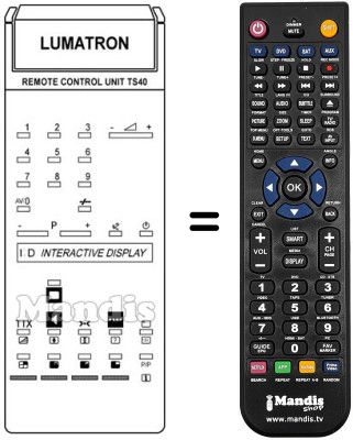 Replacement remote control TS 40