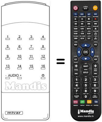 Replacement remote control TT 24