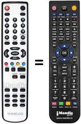 Replacement remote control Sansui TV 2520