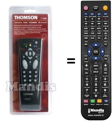 Replacement remote control Thomson 46 RH 40 E Replacement remote control Thomson 46 RH 40 E